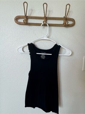 Freepeople intimately Black Ribbed Tank Top